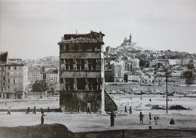 Vue de l'hôtel de Cabre en 1943